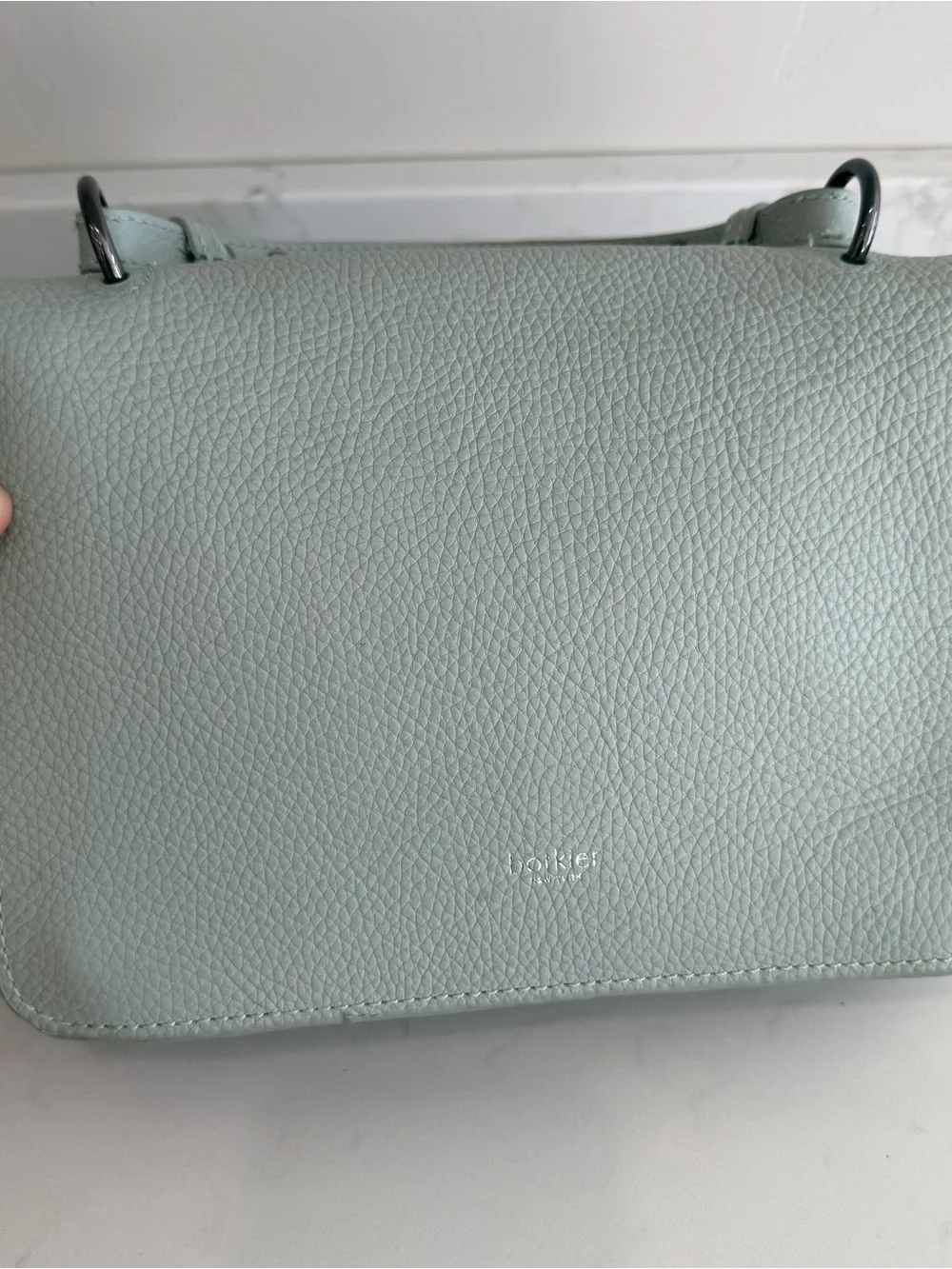 Botkier New York Valentina Leather Satchel Mint Colored Cross Body